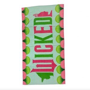 Wicked Beach Towel - Green and Pink - NWT